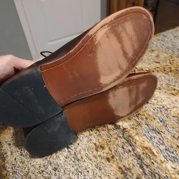 Banana Republic Brown Leather Shoes Size 10M Genuine Italian Leather - Picture 8 of 12